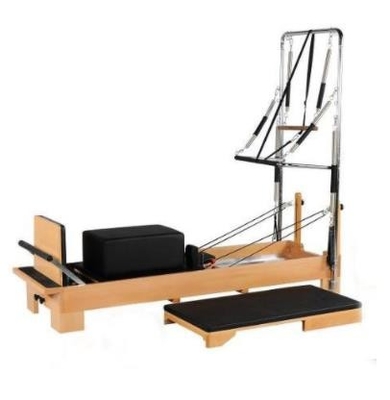 Réformateur de Pilates d'équipement d'exercice de Pilates d'acier en bois d'OEM avec le demi trapèze