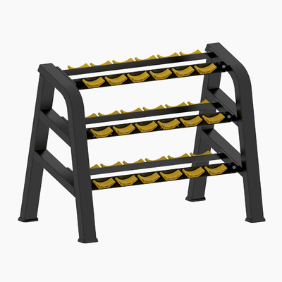 Support en acier d'haltère de forme physique de rangée du tube 3 pour le gymnase chargeant 200kgs