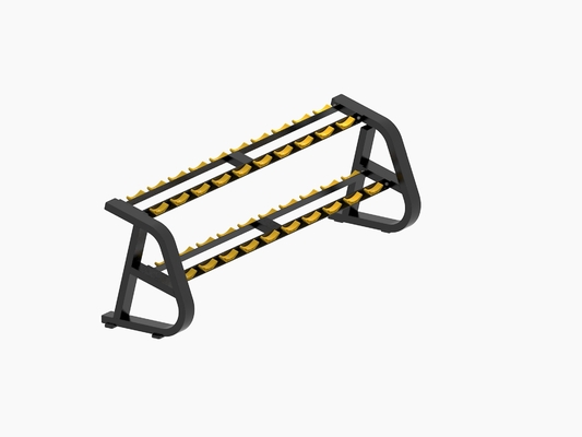 Support en acier d'haltère de forme physique de rangée du tube 3 pour le gymnase chargeant 200kgs