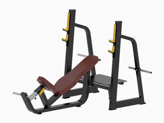 Lit consacré commercial d'haltérophilie de gymnase horizontal et incliné de banc à presse et matériel de formation complet de barbell