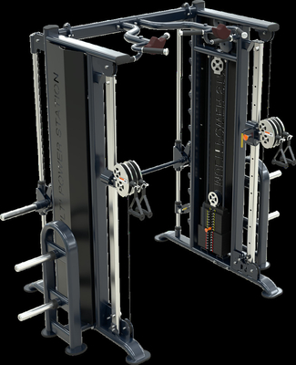 Croisement multifonctionnel Smith Machine Powder Coating de câble d'équipement de forme physique de gymnase