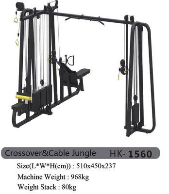 Revêtement multifonctionnel de poudre de machine de gymnase de croisement commercial de câble d'OEM