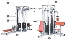 OEM 8 dans 1 Smith Machine multifonctionnel fonctionnel 3800*3900*2350mm
