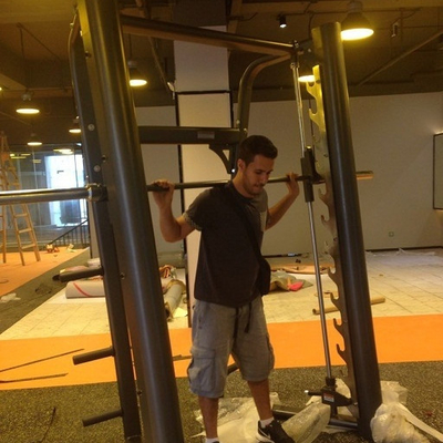 Machine complète de rangée de Fitness Smith Machine Squat Rack Gym d'entraîneur