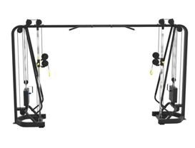 Machine en acier de câble de forme physique de croisement de fer pour le bodybuilding