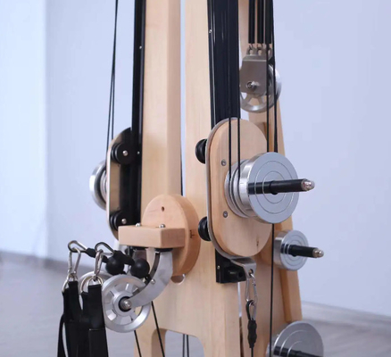 Utilisation commerciale à domicile Équipement de remise en forme en bois Pilates Cadillac Reformer
